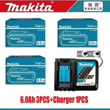 100% Original Makita Battery 18V Rechargeable Battery Replacing Makita BL1830BL1840BL1850BL1860B Power Tool Battery