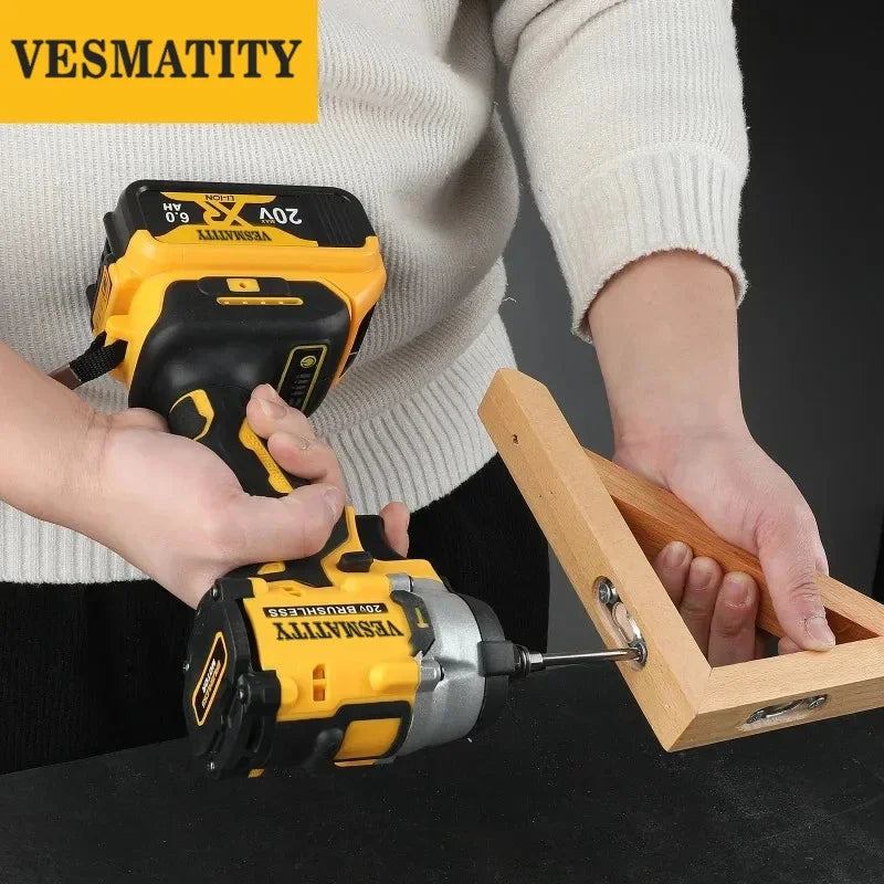 Brushless DCD921 Cordless Wrench 1/2 in Cordless Impact Wrench Variable Speed Charging Wrench DCF921 for DEWALT Battery