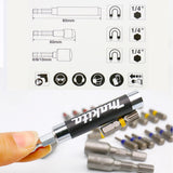 Japan Makita Drill Bit Set 43 PCS Set Screwdriver Set Colour Screwdriver Head Cross Flower Type Head Hexagon Socket Tool Parts