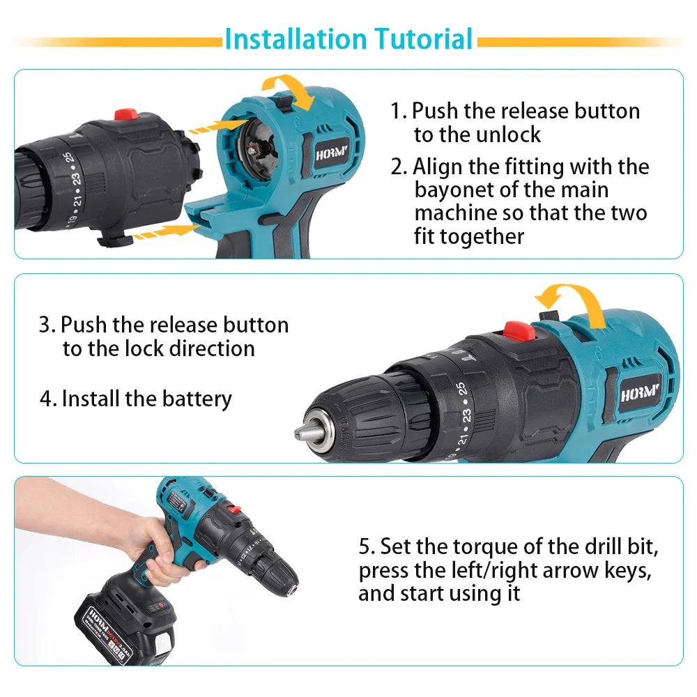 1Pcs Brushless Electric Treasure Multitool Tools Electric Screwdriver Drill Polisher Reciprocating Saw Power Tool Accessory