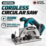 IONTOOL Compact 5.5 Inch Circular Saw 6500 12500RPM Cordless Design for Plywood Cutting and Workshop Fabrication Tool Only
