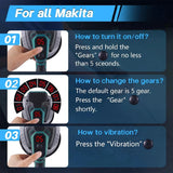 Cordless Tile Laying Machine 8 Speed Tile Vibration Leveling Installation Tool Compatible with Makita 18V Battery