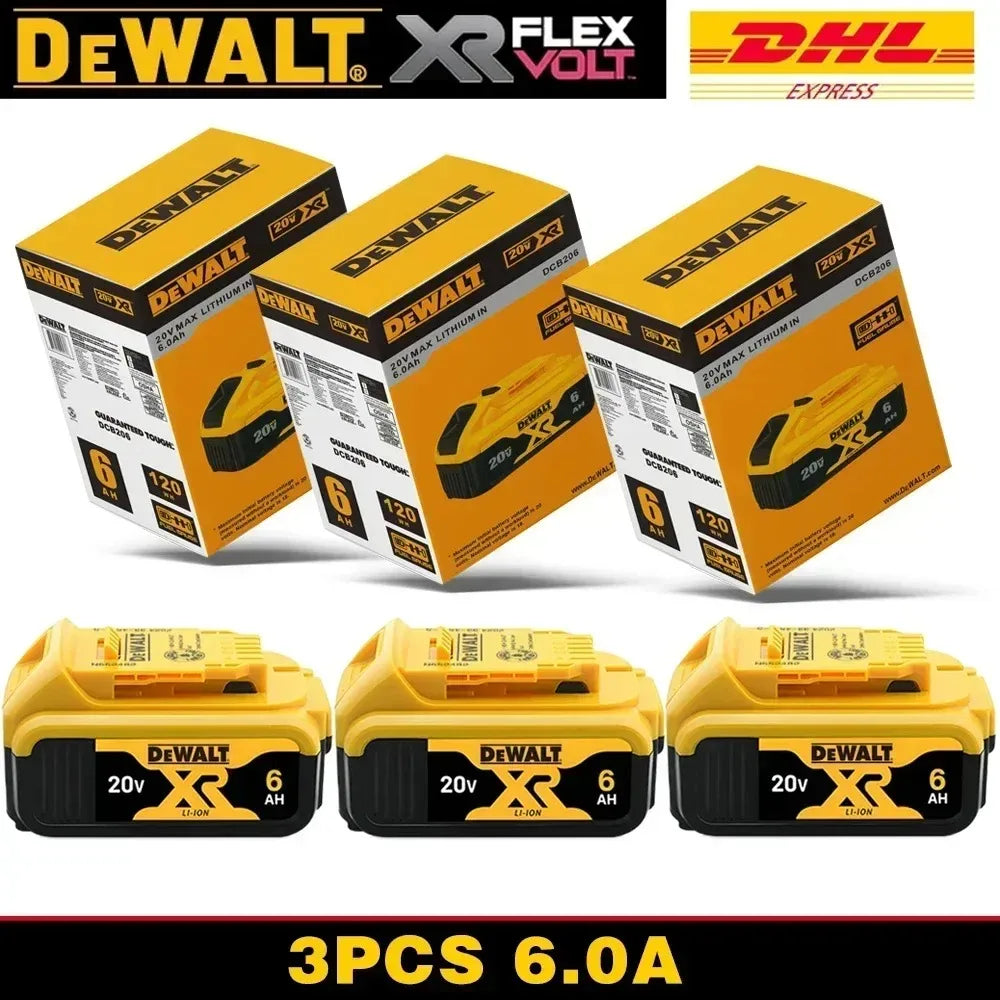 100% Original DeWALT 20V/60V 9.0Ah Power Tool Battery DCB206 DCB205 DCB200 DCF887 DCG405 DCD791 DCF922 DCF850 DCD805 Tool Batter