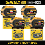 100% Original DeWALT 20V/60V 9.0Ah Power Tool Battery DCB206 DCB205 DCB200 DCF887 DCG405 DCD791 DCF922 DCF850 DCD805 Tool Batter