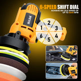 HILDA Electric Car Polisher Machine Auto Polishing Machine Adjustable Speed Sanding Waxing Tools Car Accessories Powewr Tools