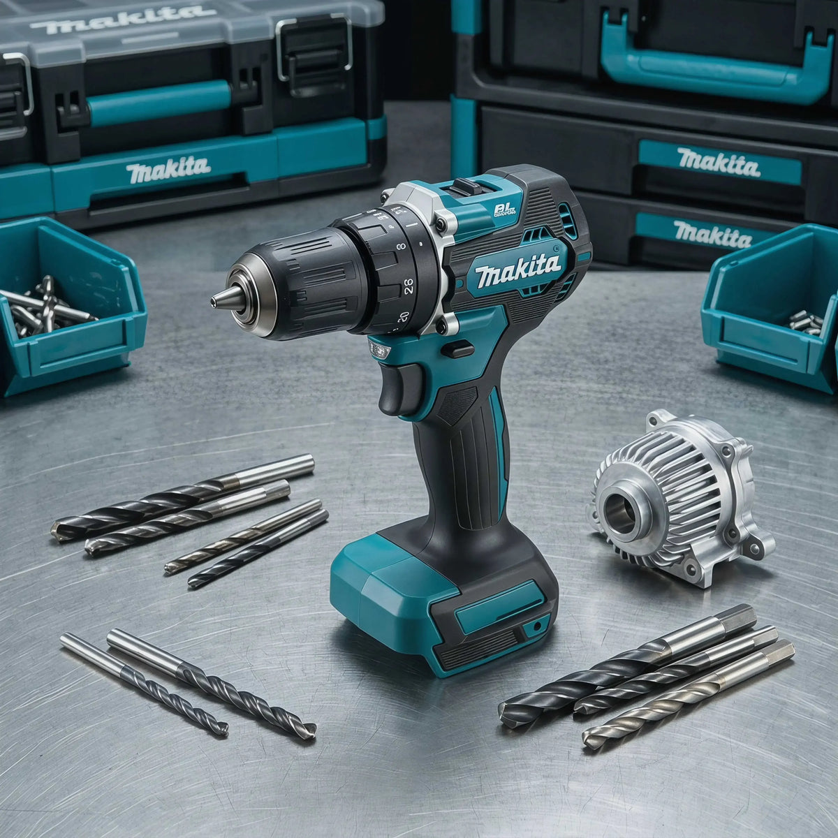 Makita 18V LXT Brushless Drill Driver DDF487 60N Torque 0-500/0-1700 RPM 0.3-10mm Chuck For Wood Furniture Assembly Projects