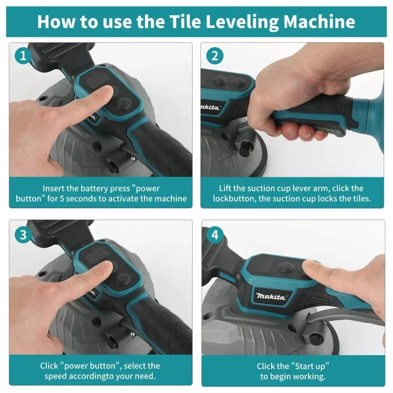 Makita Cordless Tile Intelligent Wall Tile Tiling Machine Tile Vibration Leveling Machine Power Tools For Makita 18V Battery