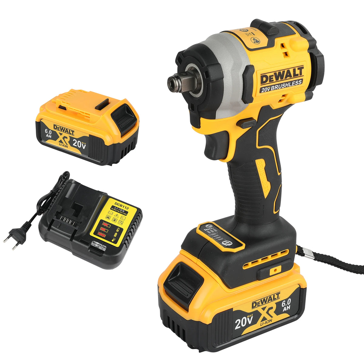 DEWALT 20V MAX Atomic Compact Brushless Impact Wrench DCF850B, 3-Speed 3250 RPM with 3-LED Light for Tight Spaces