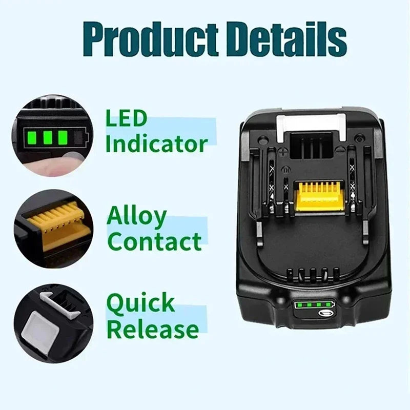 2026 Original Makita 18V LXT Lithium Battery 9.0Ah/6.0Ah/5.0Ah for BL1890 BL1860B BL1850 & DDF487