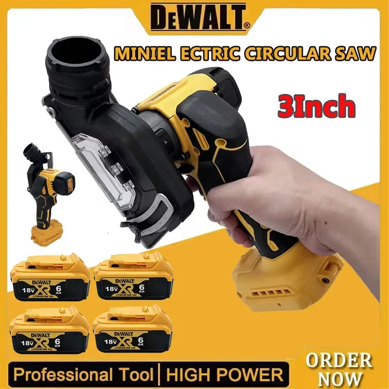 DeWALT 20V Battery Cordless Angle Grinder 3 Inch Handle CUT OFF Electirc Cutting Mini Circular Saw Machine Power Tools