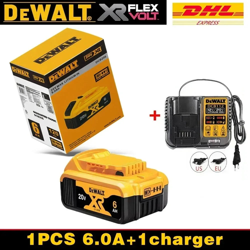 100% Original DeWALT 20V/60V 9.0Ah Power Tool Battery DCB206 DCB205 DCB200 DCF887 DCG405 DCD791 DCF922 DCF850 DCD805 Tool Batter