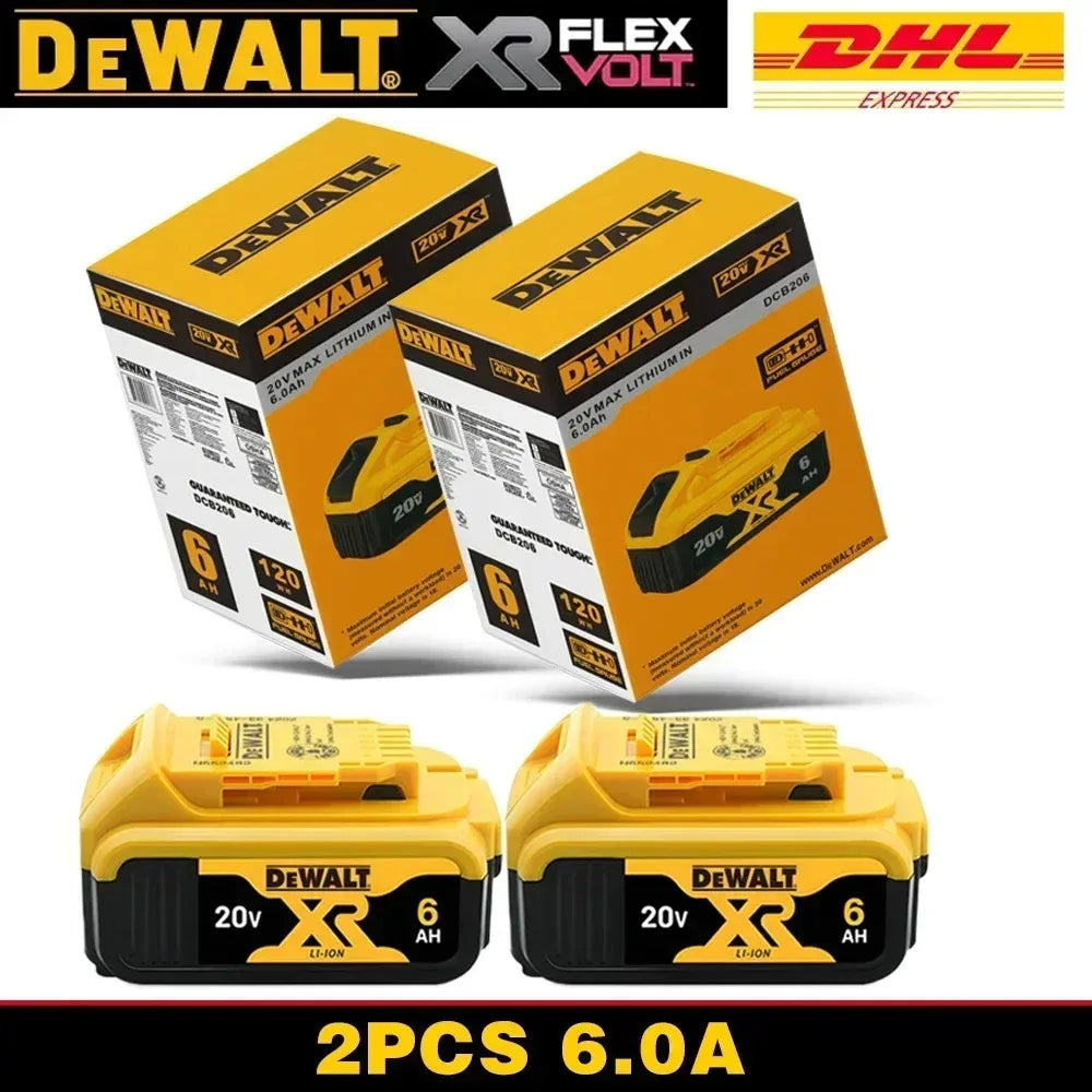 100% Original DeWALT 20V/60V 9.0Ah Power Tool Battery DCB206 DCB205 DCB200 DCF887 DCG405 DCD791 DCF922 DCF850 DCD805 Tool Batter