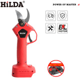 HILDA Brushless Electric Pruning Shears Garden Tool Cordless Electric Garden Scissors Fruit Tree For 18V Battery Branche Cutter