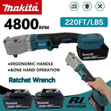 Makita Brushless Ratchet Wrench 1200NM Electric Cordless Driver 1/2'' Removal Screw Nut Car Repair Hand-held Wrench Tool