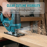 Makita DJV182 18V Cordless Brushless Bare Jigsaw Barrel Handle Unit For Carpentry Wood Plastic Metal Cutting
