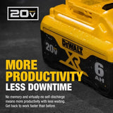 100% Dewalt Original Battery 20V 6AH Battery Replacement DCB200 DCB184 DCB182 DCB206 DCD887 DCD805 DCF860 Power Tool Battery