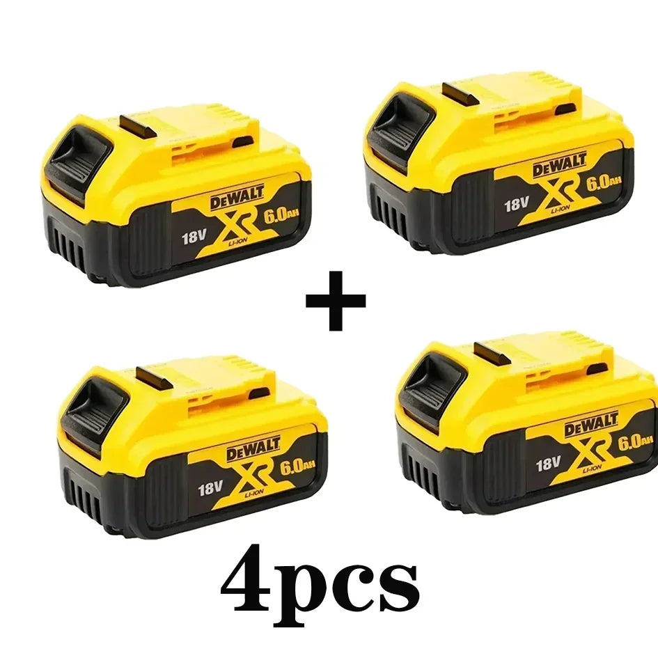 Dewalt 20V Battery 5AH 6AH 18V5.0AH Rechargeable Lithium Ion Battery, Dewalt DCB200 Power Tool Replacement Battery