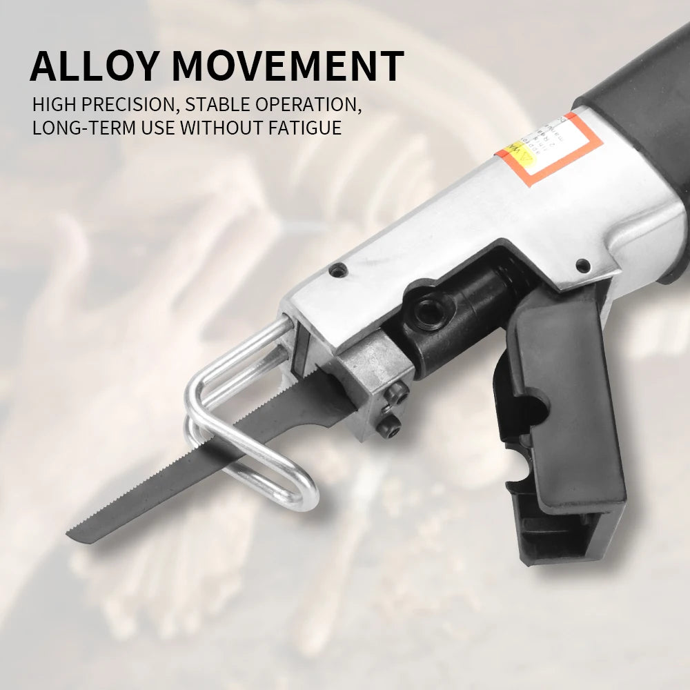 Alloy Pneumatic Reciprocating Saw Handheld Pneumatic Tool for Cutting Metal Wood Plastic, 1/4" Air Cutting Saw