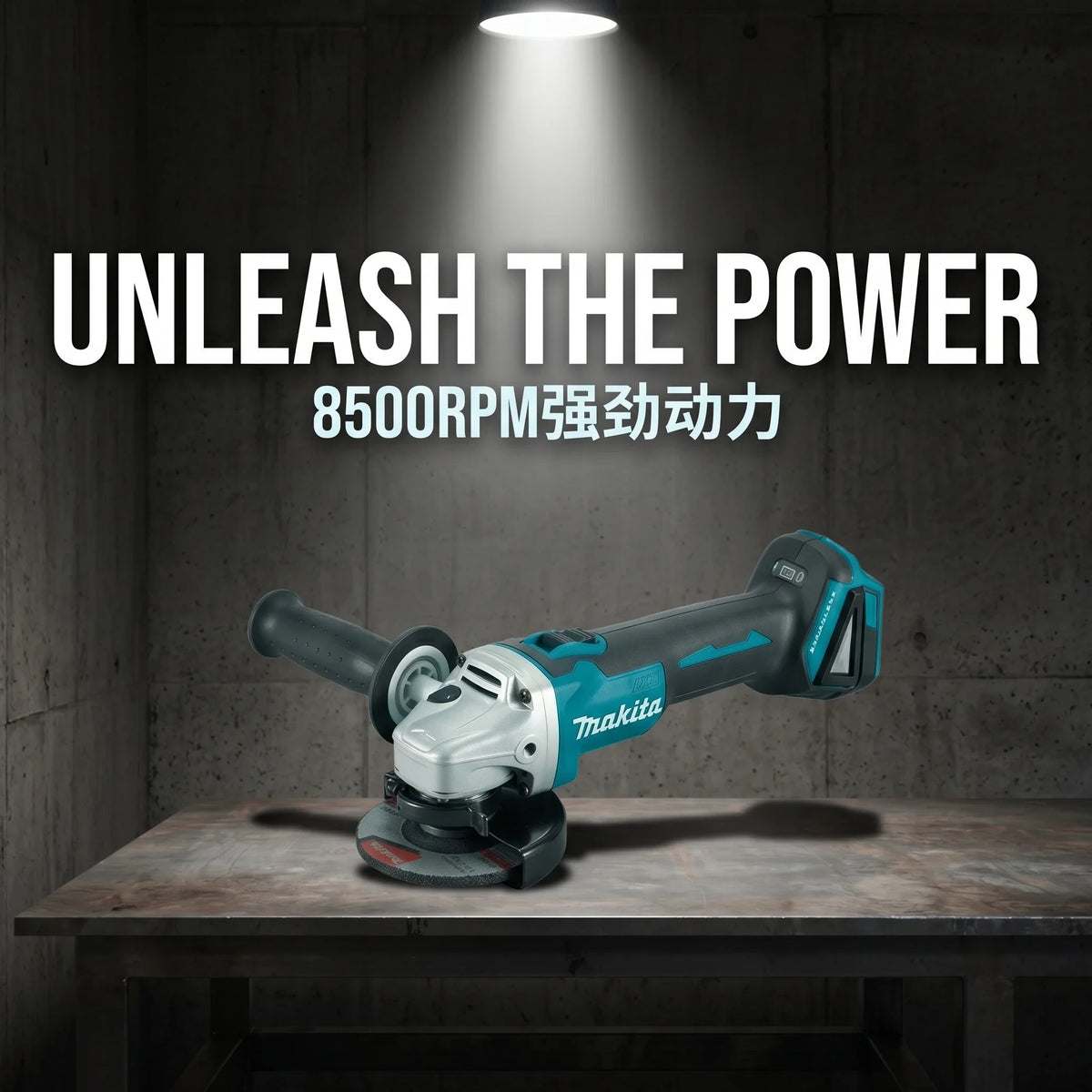 Makita DGA404 100mm Cordless Lithium Angle Grinder Multi Purpose Hand Tool For Metal Cutting Sanding And Polishing