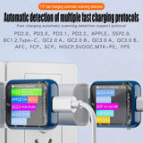 T3P Touch Control Gravity Sensor Digital Voltmeter Ammeter Charge Power Capacity Protocol Automatic Detection USB Tester