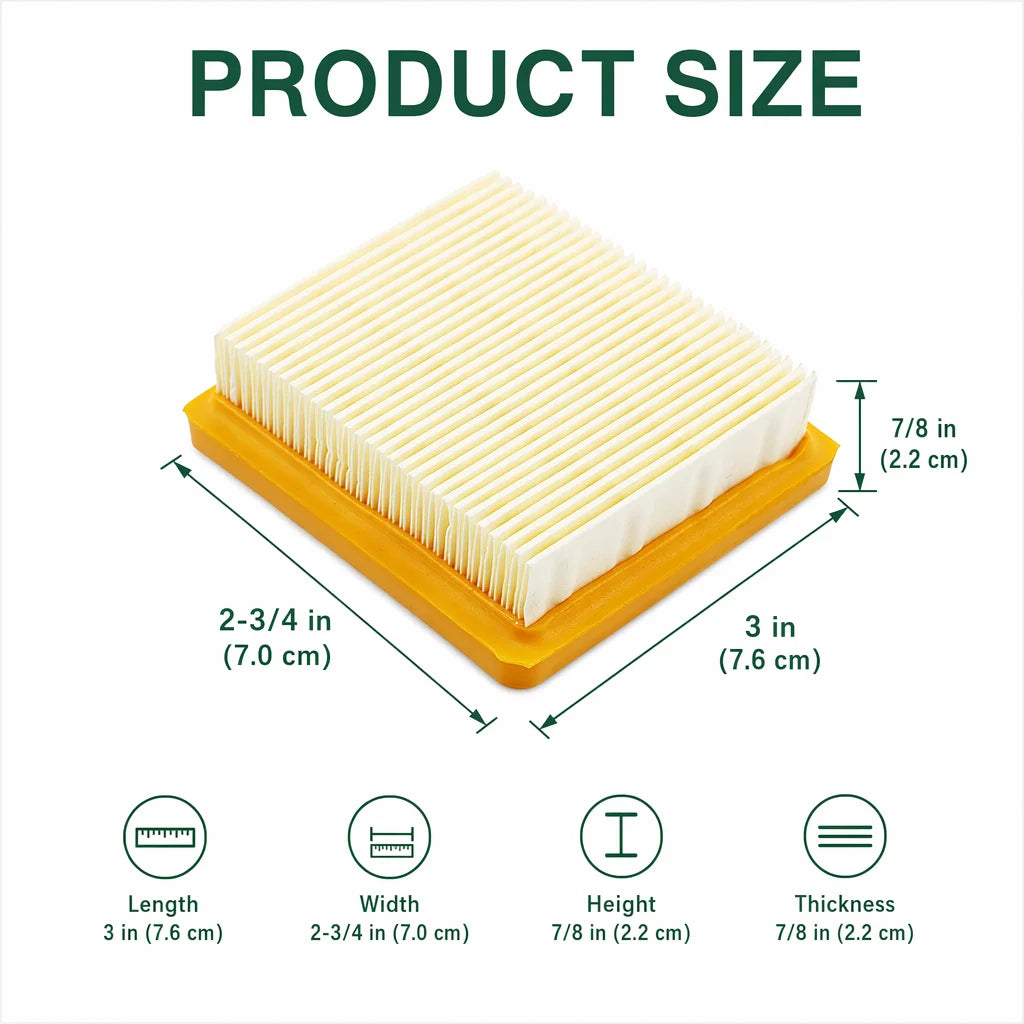 5PCS Air Filter Tune Up Kit For Stihl FS89,FS89R,FC91,FC96,FC111,HT102,HT103,HT133,KM91R,KM131R 4180 141 0300 0000 350 3521