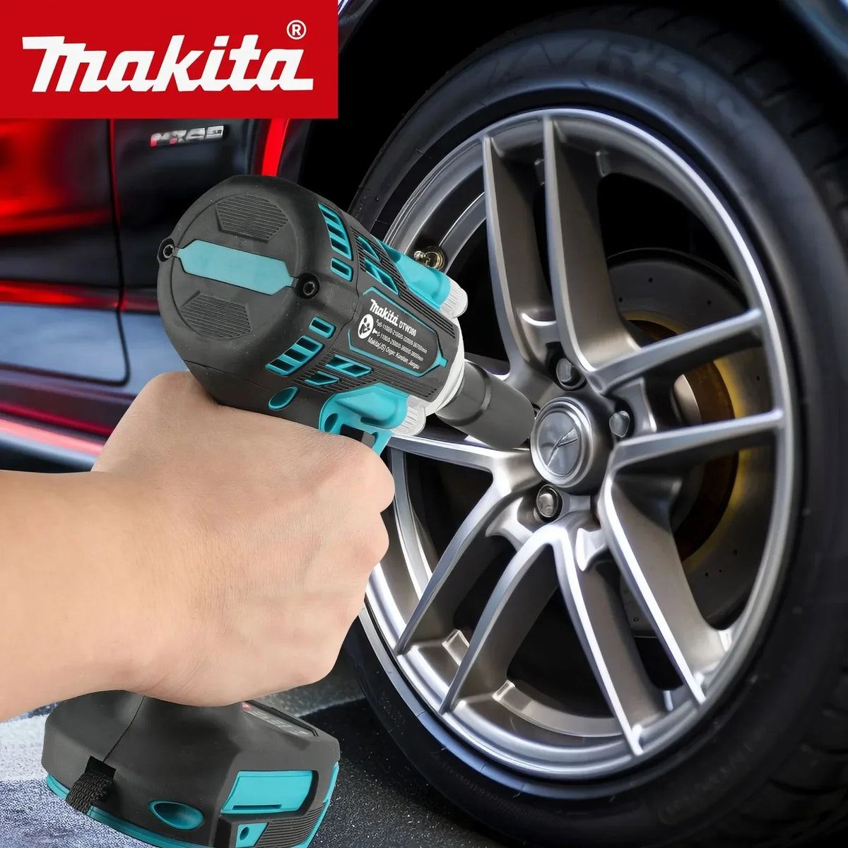 Makita DTW300 18V Cordless Impact Wrench Set - 330Nm Brushless Motor for Car Maintenance & Tire Change（bare tool）