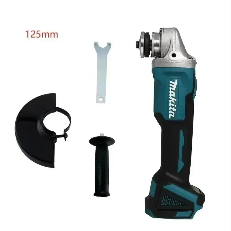Makita DGA404 Brushless 125mm Wireless Angle Grinder Handheld Unit For Removing Rust From Steel Gates During Fence Restoration