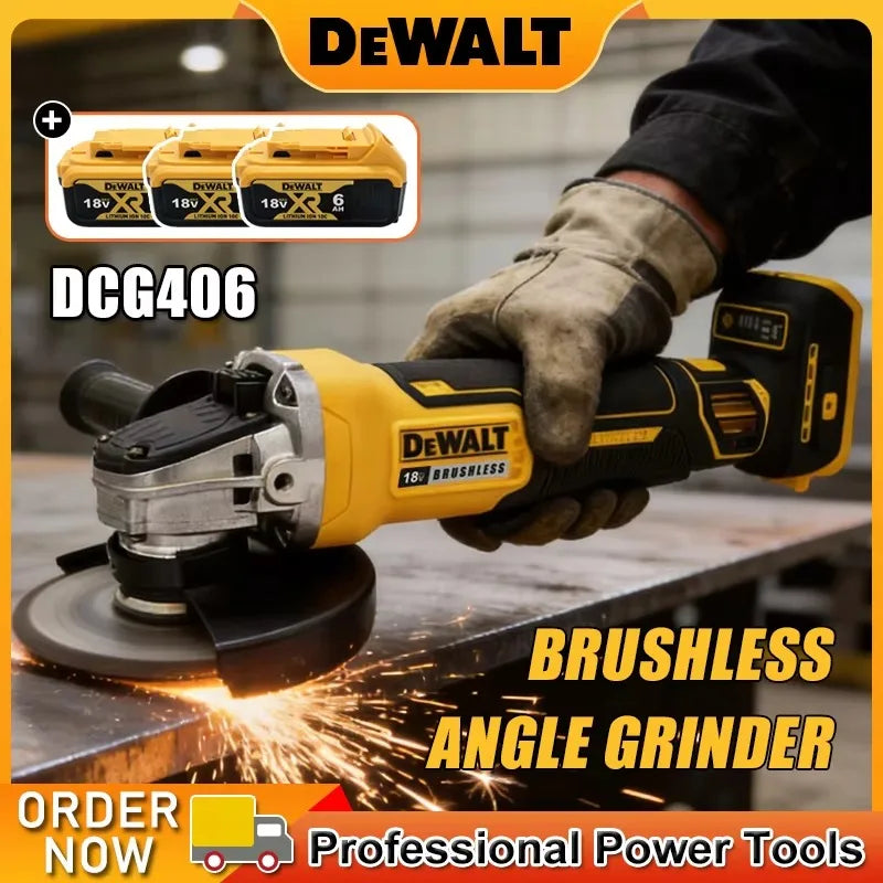 Dewalt 125mm DCG406 Cordless Angle Grinding Machine High-Performance Outstanding Cutting and Polishing Brushless Angle Grinding