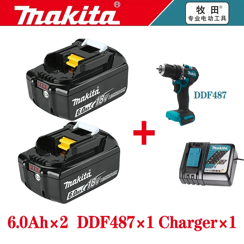 Original Makita 18V LXT Power Tool Battery 6.0Ah BL1860B Rechargeable Lithium-Ion Pack BL1840B BL1850 BL1860B BL1890