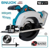 SNUOK 6in/7in/7.5in Brushless Electric Circular Saw No Battery Cordless Woodwork Electric Cutter Suitable for Makita 18V Battery