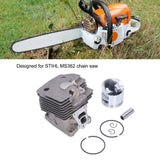 Durable Grey Cylinder Piston Kit Metal Easy to Install Piston Assembly Kit Compact Replacement Cylinder Kit for STIHL MS362 、
