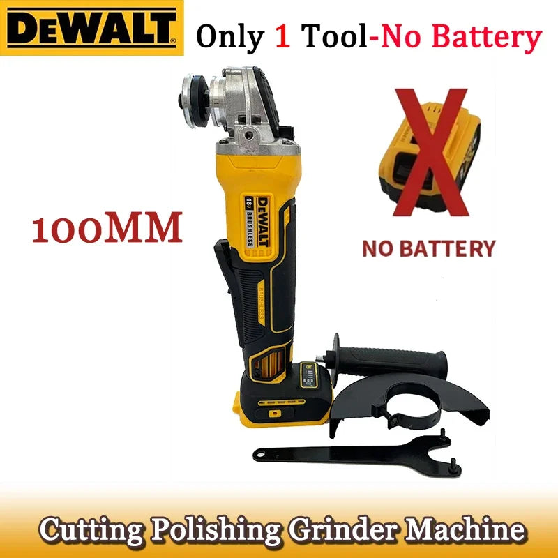 Dewalt DCG406 100MM Cordless Brushless Angle Grinder 9000RPM Cutting Machine Polishing Machine For 20V Lithium Batteries