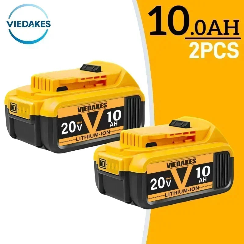 High Capacity 12.0Ah 20V Rechargeable Lithium Ion Battery for Dewalt 20V Battery Work DCB200 DCB201 DCB203 DCB205 DCB206 Tools