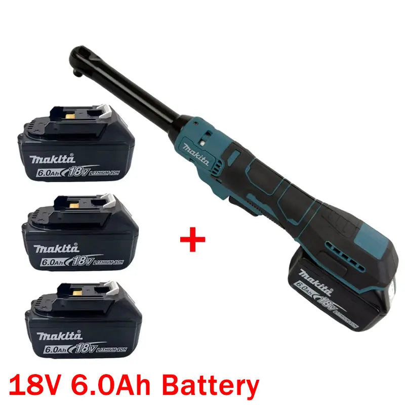 Makita Ratchet Wrench Extended Head Cordless Removal Screw Nut 220N.m 3/8" 1/2" Electric Driver Power Tools For 21V Battery