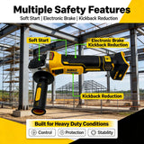 DEWALT DCG405N 20V Brushless Cordless Angle Grinder, Rechargeable Portable Cutting Machine & Polisher Power Tool