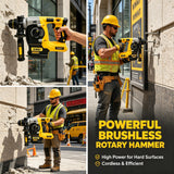 DEWALT 20V MAX SDS PLUS L Brushless Impact Rotary Hammer Drill, Cordless Hammer, Tool Only (Battery Not Included)