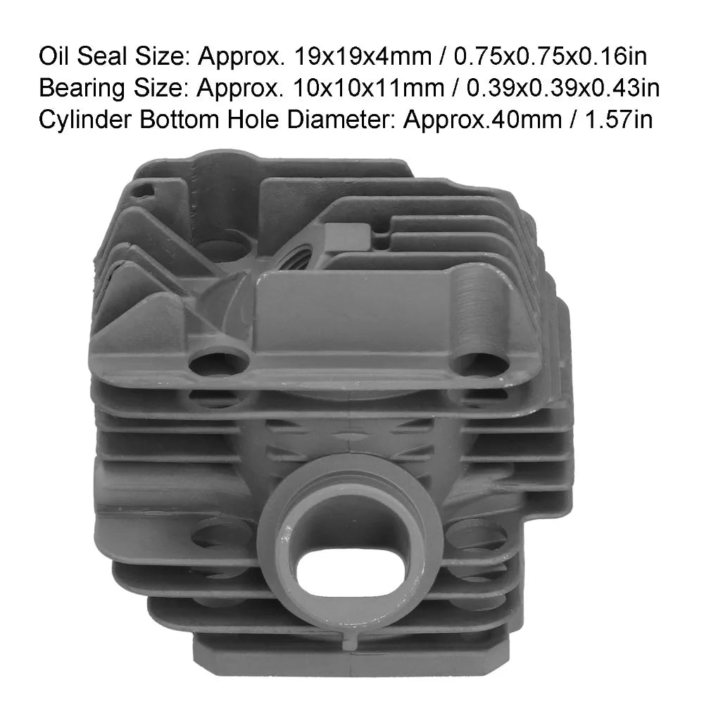 Grey Cylinder Piston Kit Compact Metal Bore Cylinder Kit Easy to Install for Stihl 020 020T MS200 MS200T