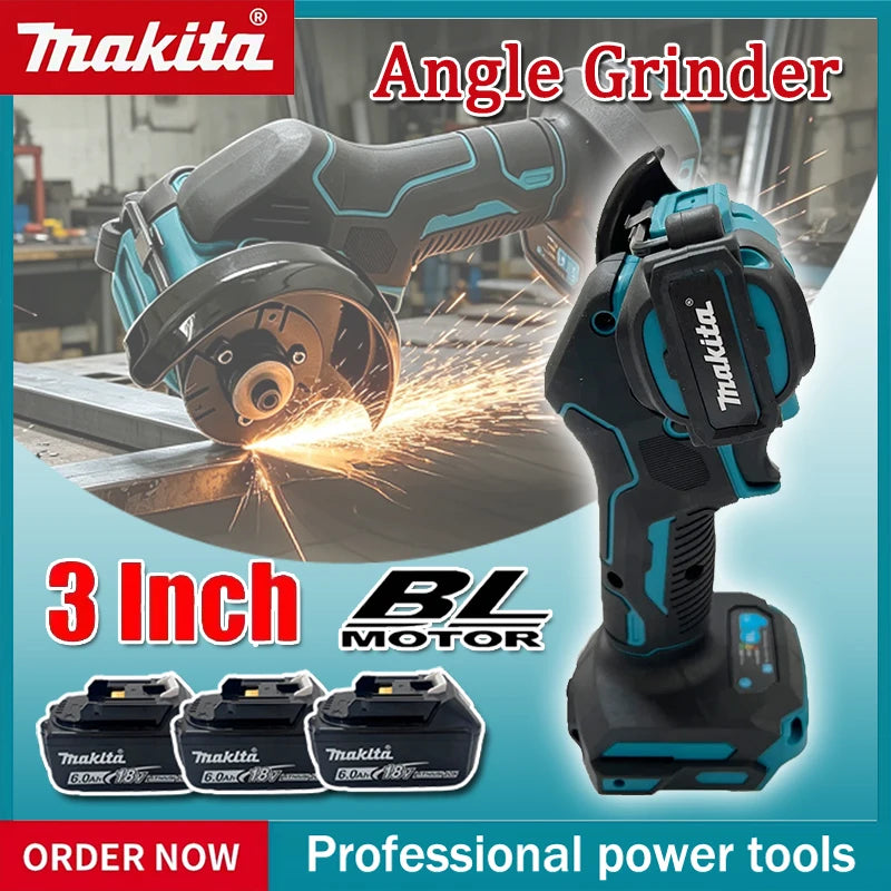 Makita 3 Inch New Mini Angle Grinder Cordless 3 Inch Electirc CUT OFF Tool Cutting Circular Saw Power Tool for 18V Battery