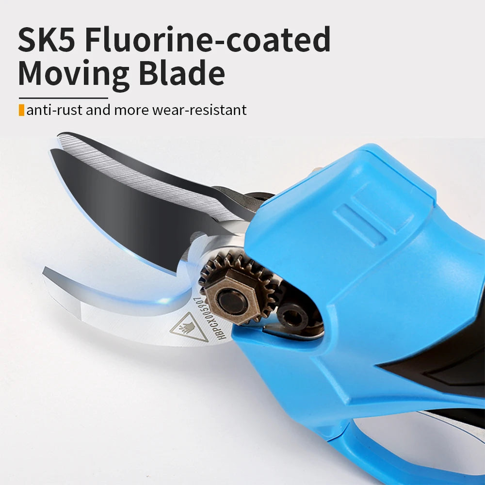 KOHAM Cordless Electric Pruning Shears 1 IN Tree Branch Cutter Garden Pruner Orchard Electric Scissor Kit or Blade Battery Parts