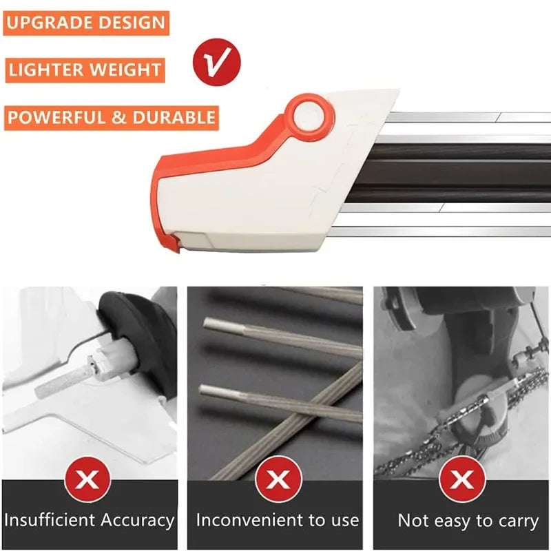 4.0/4.8mm 2-in-1 Manual Chainsaw File Chain Sharpener Whetstone Kits Suitable for Stihl