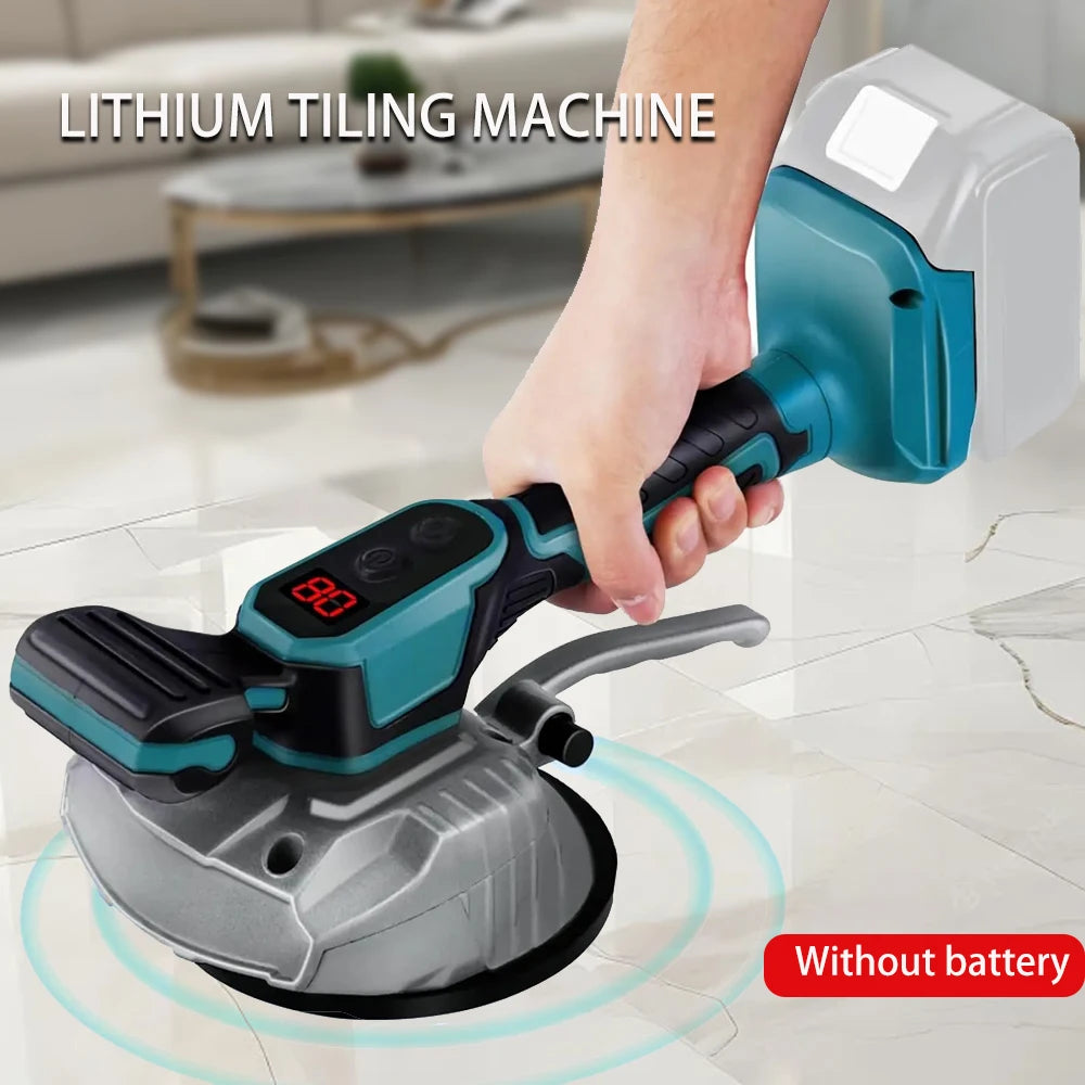 Cordless Tile Laying Machine 8 Speed Tile Vibration Leveling Installation Tool Compatible with Makita 18V Battery