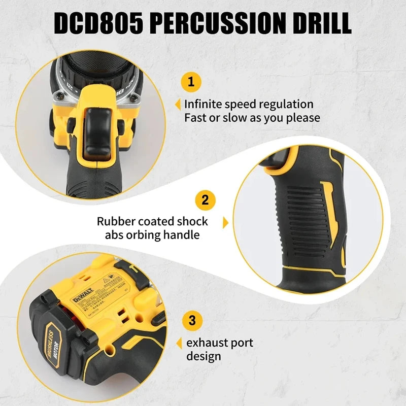 Original DeWalt 20V battery DCB200 replaceable DCB205 DCB206 DCB606 DCB609 DCB202 DCB203 DCD805 DeWALT Battery 20V Power Tool