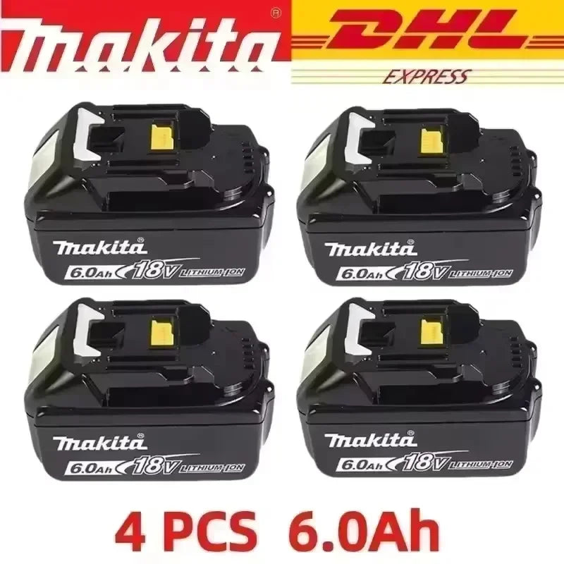 Makita Original Lithium Ion Rechargeable Battery 18V 6000mAh 18v Replacement Batteries BL1860 BL1830 BL1850 BL1860B. .
