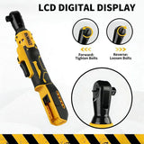 DEWALT DCF512 20V Max XR Cordless Brushless Ratchet Wrench Impact Wrench Lightweight Wireless Power Tool with Twist-Click Featur