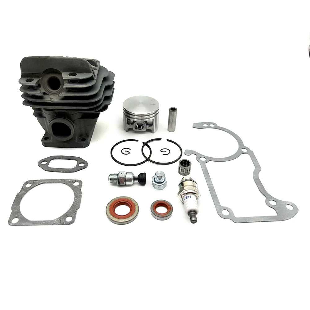 44.7mm Cylinder Piston Set For Stihl 026 MS260 MS 260 Sealing Set And Plugs Cylinder Exhaust Gasket Kit Garden Tool Parts
