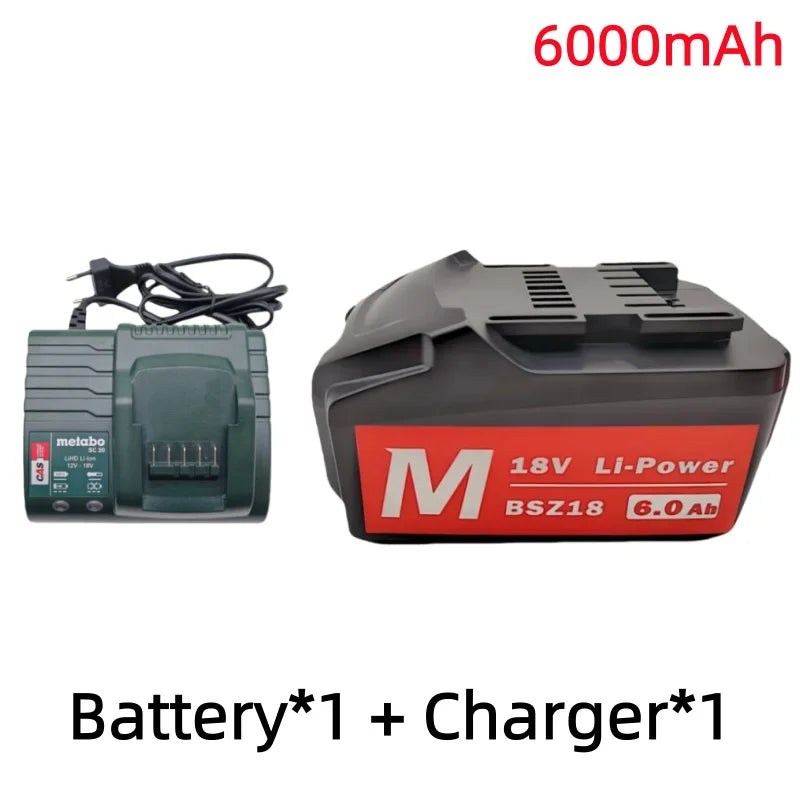Brand New 18V 9000mAh Li-ion Rechargeable Battery lpega For Replacing Batteries Of Cordless Electric Tools BSZ18,with Charger