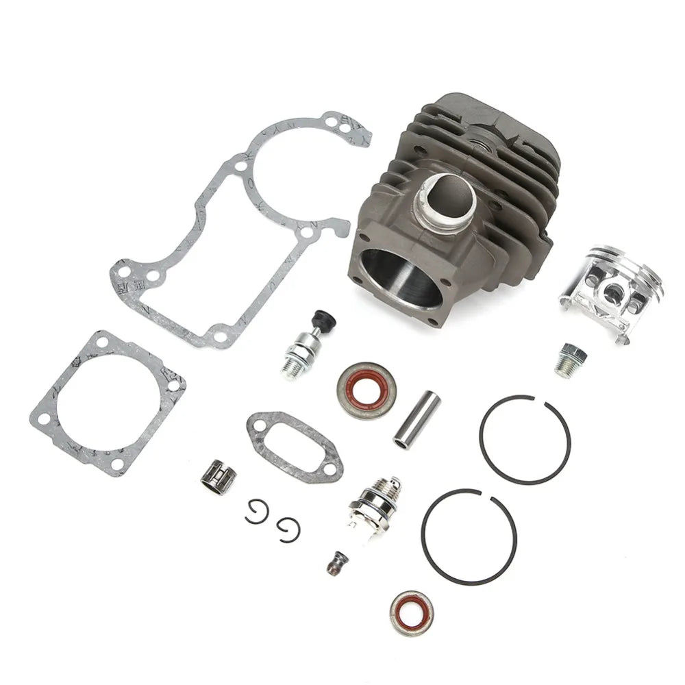 Grey Cylinder Piston Kit Metal Compact Engine Rebuild Kit Large Bore Easy to Install for Stihl 026 MS260 026PRO