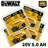 100% Genuine Dewalt 20V 5.0Ah Battery XR Series MAX Power Tools Battery DCB205 DCB1104 Charger Battery Combo Bundle Available