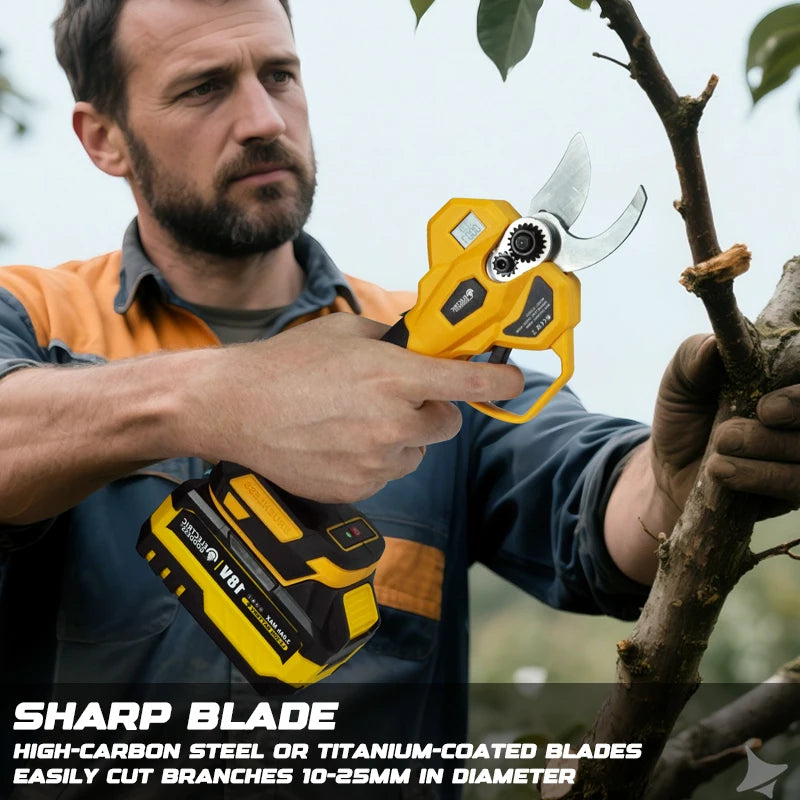 40mm Brushless Electric Pruning Shear Electric Scissors Fruit Tree Bonsai Pruning Branch Cutter For Makita 18V Battery Pin