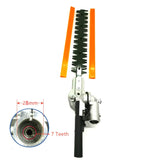 Hedge Trimmer Head 26mm/28mm 7/9 Spline 5.3mm Square High Pole Brush Grass Cutter Harvester Mower For Garden Tools Spare Parts